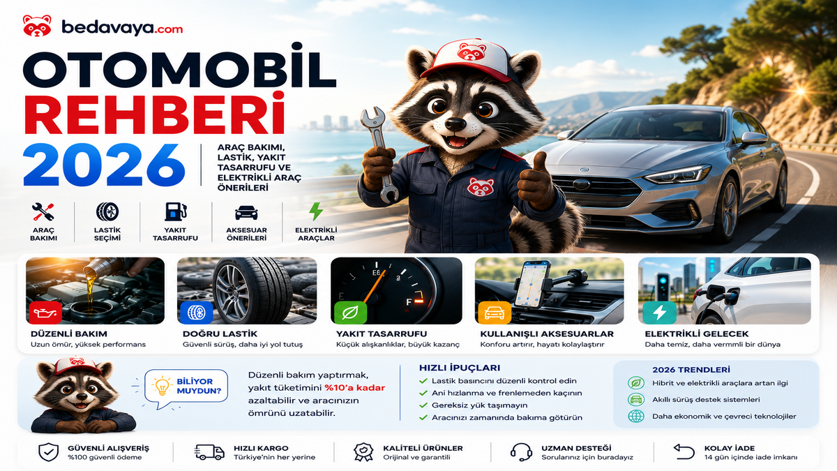 Otomobil Rehberi 2026 | Araç Bakımı, Lastik ve Yakıt Tasarrufu Önerileri