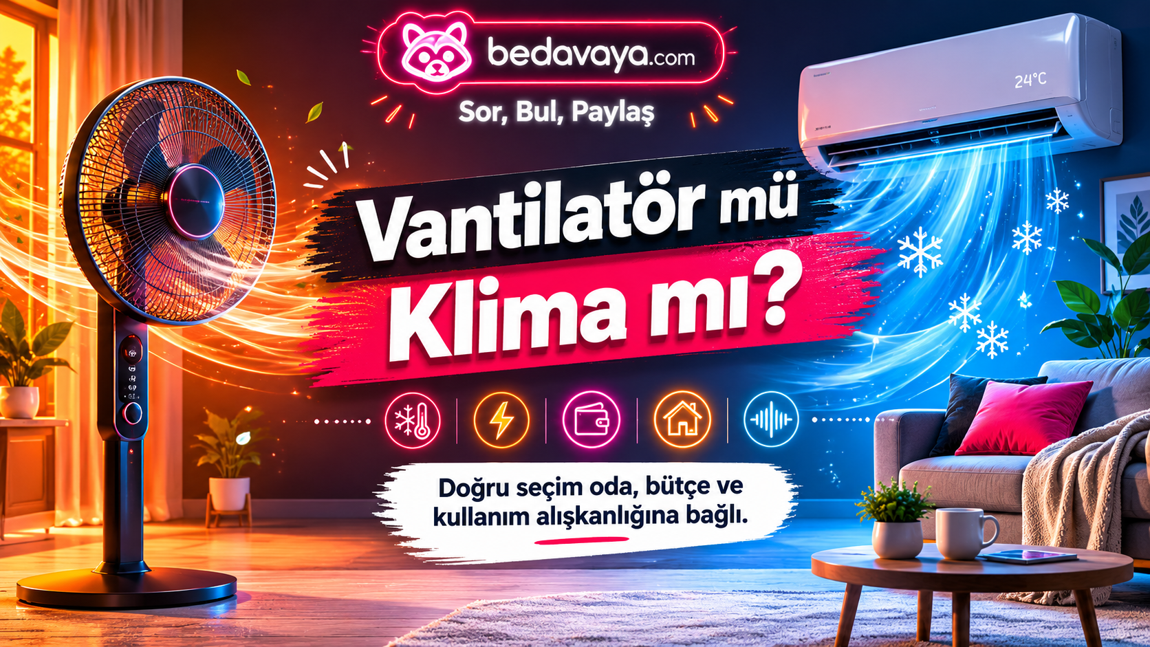 Vantilatör mü Klima mı? Yazın Serinlemek İçin En Mantıklı Seçim