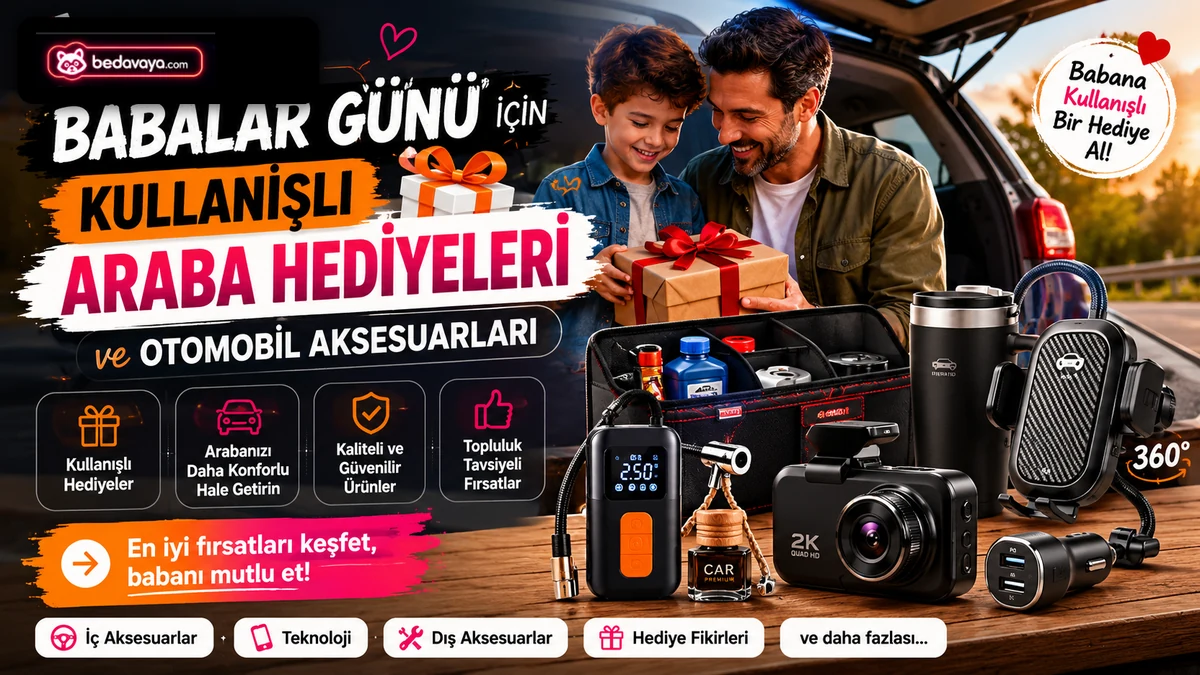Babalar Günü İçin Kullanışlı Araba Hediyeleri ve Otomobil Aksesuarları