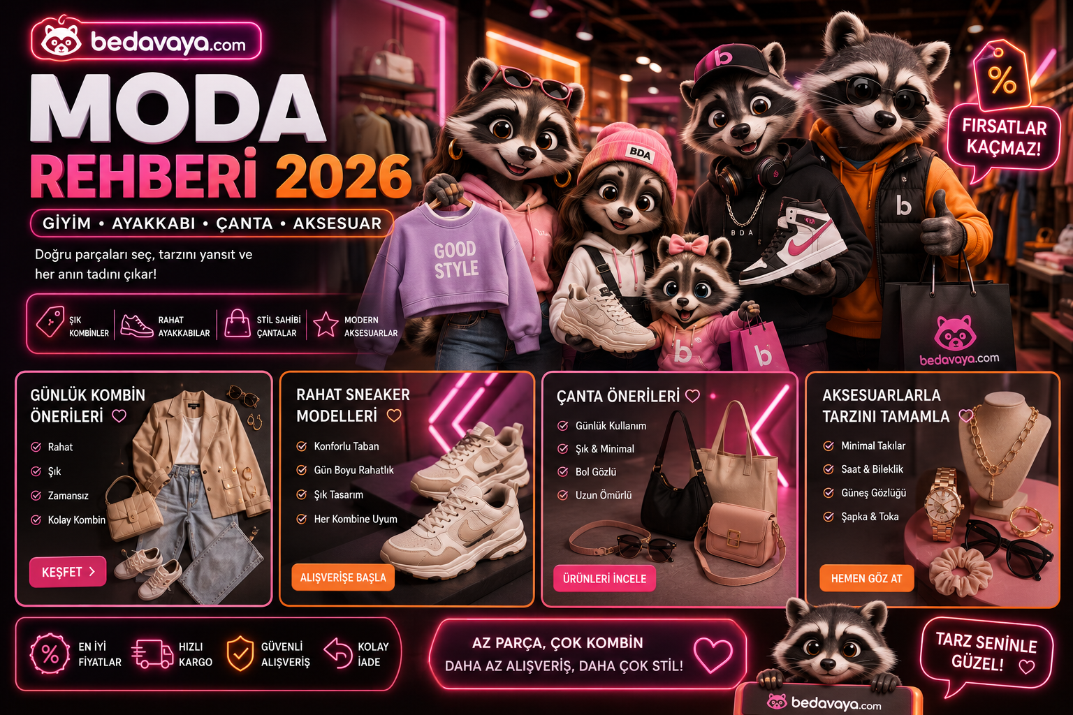 Moda Rehberi 2026 | Giyim, Ayakkabı, Çanta ve Aksesuar Önerileri